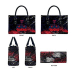 Melbourne Demons Leather Bag Urban Graffiti Street Art - Bold Abstract Spray Paint