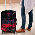 Melbourne Demons Luggage Cover Urban Graffiti Street Art - Bold Abstract Spray Paint