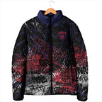Melbourne Demons Padded Jacket Urban Graffiti Street Art - Bold Abstract Spray Paint