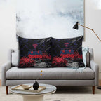Melbourne Demons Pillow Cover Urban Graffiti Street Art - Bold Abstract Spray Paint