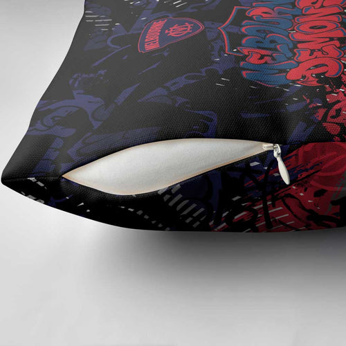 Melbourne Demons Pillow Cover Urban Graffiti Street Art - Bold Abstract Spray Paint