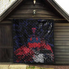 Melbourne Demons Quilt Urban Graffiti Street Art - Bold Abstract Spray Paint