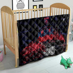 Melbourne Demons Quilt Urban Graffiti Street Art - Bold Abstract Spray Paint
