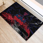 Melbourne Demons Rubber Doormat Urban Graffiti Street Art - Bold Abstract Spray Paint