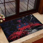 Melbourne Demons Rubber Doormat Urban Graffiti Street Art - Bold Abstract Spray Paint