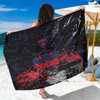 Melbourne Demons Sarong Urban Graffiti Street Art - Bold Abstract Spray Paint