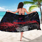 Melbourne Demons Sarong Urban Graffiti Street Art - Bold Abstract Spray Paint