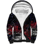 Melbourne Demons Sherpa Hoodie Urban Graffiti Street Art - Bold Abstract Spray Paint