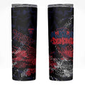 Melbourne Demons Skinny Tumbler Urban Graffiti Street Art - Bold Abstract Spray Paint