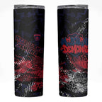 Melbourne Demons Skinny Tumbler Urban Graffiti Street Art - Bold Abstract Spray Paint