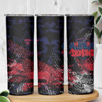 Melbourne Demons Skinny Tumbler Urban Graffiti Street Art - Bold Abstract Spray Paint