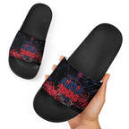 Melbourne Demons Slide Sandals Urban Graffiti Street Art - Bold Abstract Spray Paint