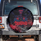 Melbourne Demons Spare Tire Cover Urban Graffiti Street Art - Bold Abstract Spray Paint