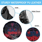 Melbourne Demons Spare Tire Cover Urban Graffiti Street Art - Bold Abstract Spray Paint