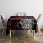 Melbourne Demons Tablecloth Urban Graffiti Street Art - Bold Abstract Spray Paint