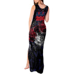 Melbourne Demons Tank Maxi Dress Urban Graffiti Street Art - Bold Abstract Spray Paint