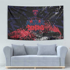 Melbourne Demons Tapestry Urban Graffiti Street Art - Bold Abstract Spray Paint