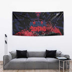 Melbourne Demons Tapestry Urban Graffiti Street Art - Bold Abstract Spray Paint