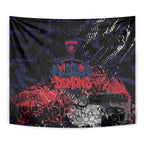 Melbourne Demons Tapestry Urban Graffiti Street Art - Bold Abstract Spray Paint