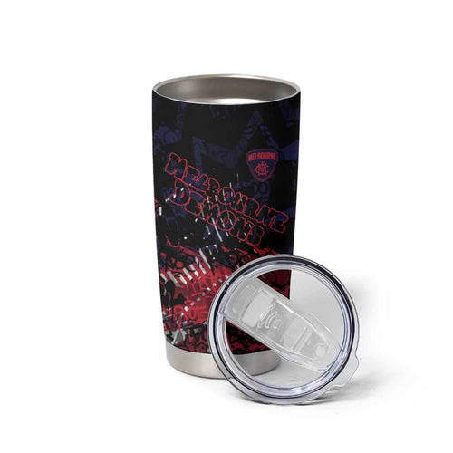 Melbourne Demons Tumbler Cup Urban Graffiti Street Art - Bold Abstract Spray Paint