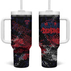 Melbourne Demons Tumbler With Handle Urban Graffiti Street Art - Bold Abstract Spray Paint