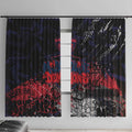 Melbourne Demons Window Curtain Urban Graffiti Street Art - Bold Abstract Spray Paint