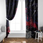 Melbourne Demons Window Curtain Urban Graffiti Street Art - Bold Abstract Spray Paint