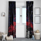 Melbourne Demons Window Curtain Urban Graffiti Street Art - Bold Abstract Spray Paint