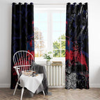 Melbourne Demons Window Curtain Urban Graffiti Street Art - Bold Abstract Spray Paint