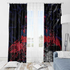 Melbourne Demons Window Curtain Urban Graffiti Street Art - Bold Abstract Spray Paint