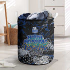 North Melbourne Kangaroos Laundry Basket Urban Graffiti Street Art - Bold Abstract Spray Paint