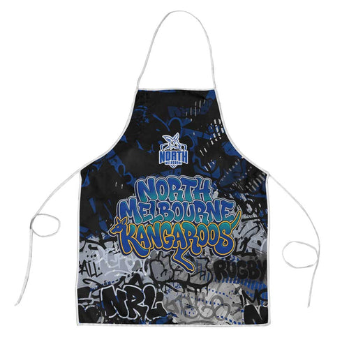 North Melbourne Kangaroos Apron Urban Graffiti Street Art - Bold Abstract Spray Paint