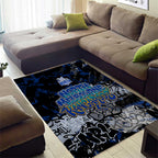 North Melbourne Kangaroos Area Rug Urban Graffiti Street Art - Bold Abstract Spray Paint