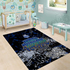 North Melbourne Kangaroos Area Rug Urban Graffiti Street Art - Bold Abstract Spray Paint