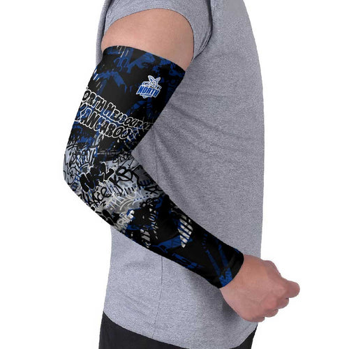 North Melbourne Kangaroos Arm Sleeves Urban Graffiti Street Art - Bold Abstract Spray Paint