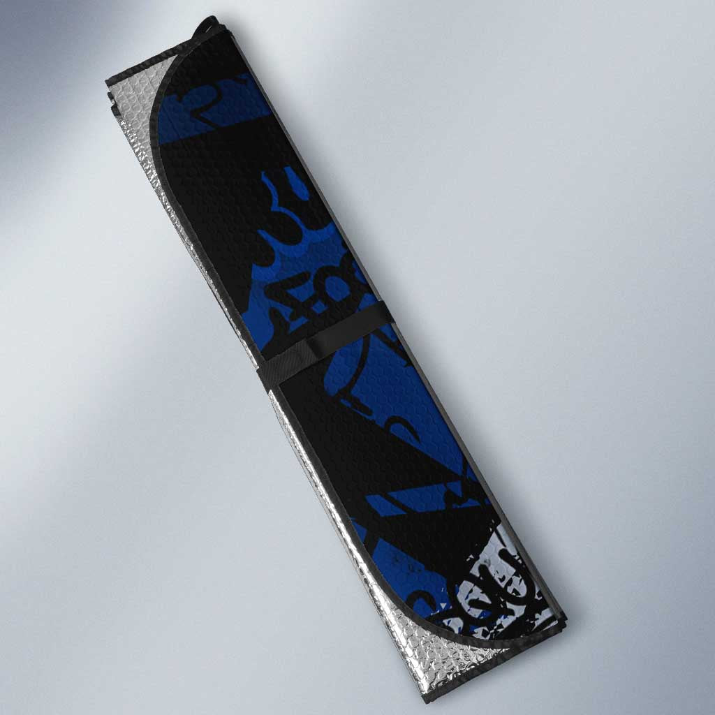 North Melbourne Kangaroos Auto Sun Shade Urban Graffiti Street Art - Bold Abstract Spray Paint