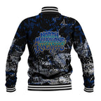 North Melbourne Kangaroos Baseball Jacket Urban Graffiti Street Art - Bold Abstract Spray Paint