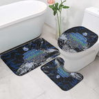 North Melbourne Kangaroos Bathroom Set Urban Graffiti Street Art - Bold Abstract Spray Paint