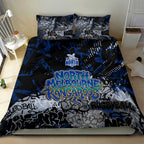 North Melbourne Kangaroos Bedding Set Urban Graffiti Street Art - Bold Abstract Spray Paint