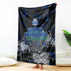 North Melbourne Kangaroos Blanket Urban Graffiti Street Art - Bold Abstract Spray Paint