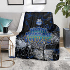 North Melbourne Kangaroos Blanket Urban Graffiti Street Art - Bold Abstract Spray Paint