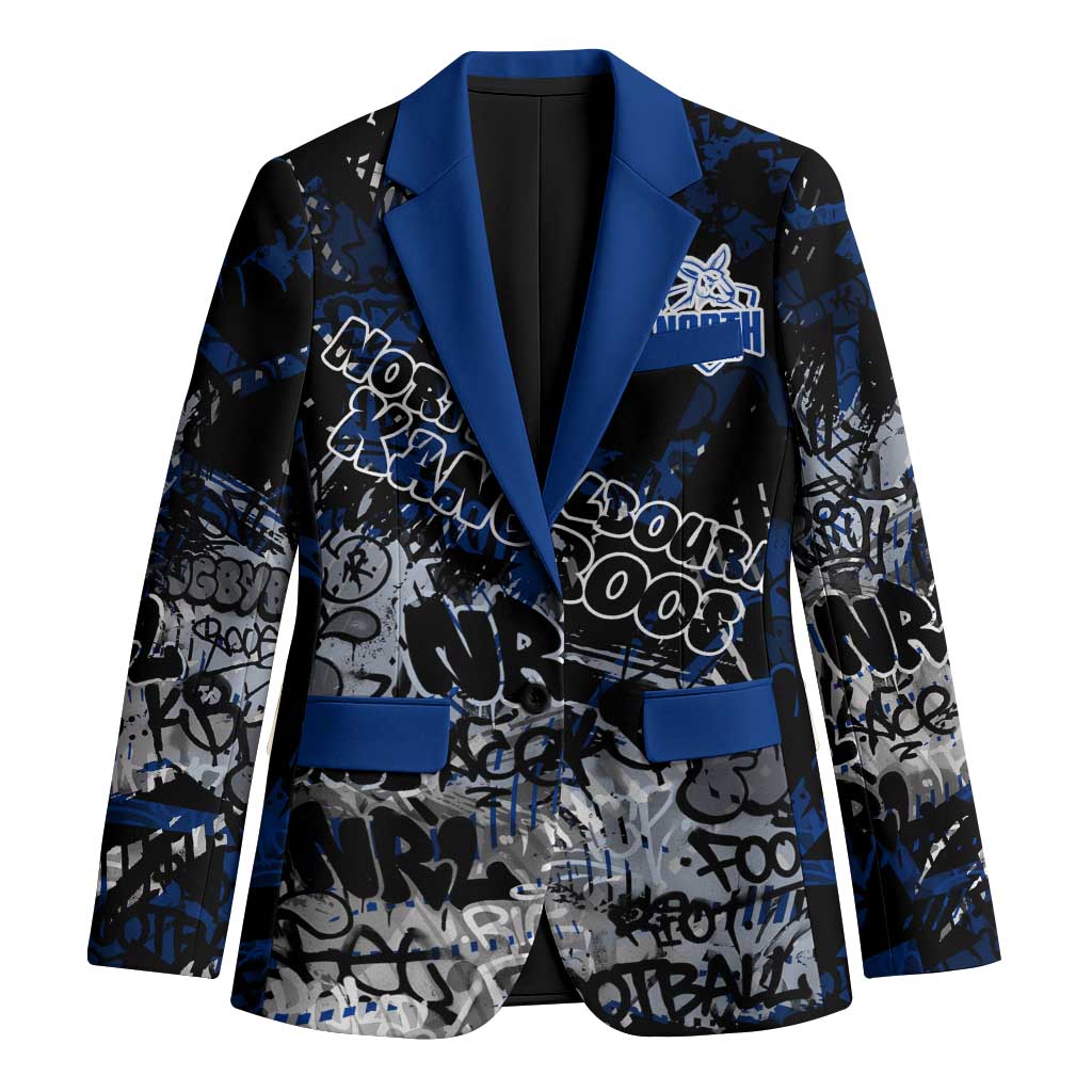 North Melbourne Kangaroos Blazer Urban Graffiti Street Art - Bold Abstract Spray Paint