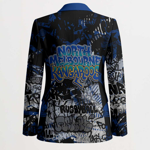 North Melbourne Kangaroos Blazer Urban Graffiti Street Art - Bold Abstract Spray Paint