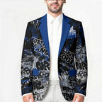 North Melbourne Kangaroos Blazer Urban Graffiti Street Art - Bold Abstract Spray Paint