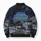 North Melbourne Kangaroos Bomber Puffer Jacket Urban Graffiti Street Art - Bold Abstract Spray Paint