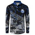 North Melbourne Kangaroos Button Sweatshirt Urban Graffiti Street Art - Bold Abstract Spray Paint