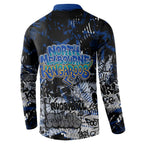 North Melbourne Kangaroos Button Sweatshirt Urban Graffiti Street Art - Bold Abstract Spray Paint