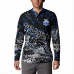 North Melbourne Kangaroos Button Sweatshirt Urban Graffiti Street Art - Bold Abstract Spray Paint