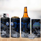 North Melbourne Kangaroos 4 in 1 Can Cooler Tumbler Urban Graffiti Street Art - Bold Abstract Spray Paint
