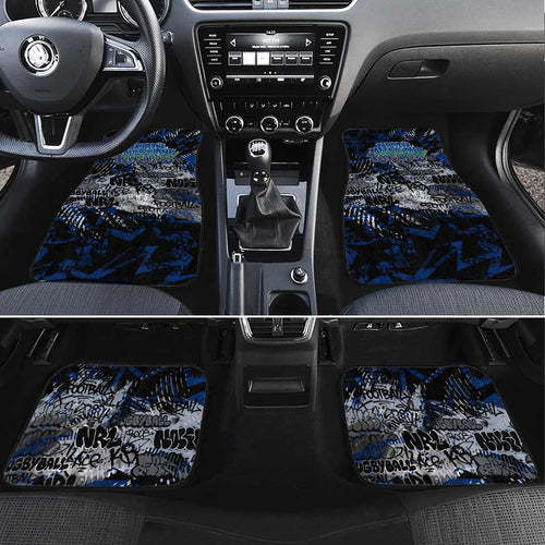 North Melbourne Kangaroos Car Mats Urban Graffiti Street Art - Bold Abstract Spray Paint